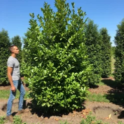 Grote Laurierkers (Prunus Laurocerasus 'Rotundifolia') -Tuin Glimmer Verkoop prunus l rot 300350 x150 br